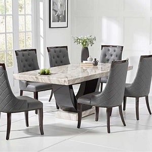 6 Seater Marble Dining Table Sets UK